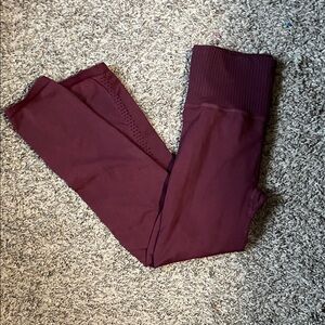 FP Movement by Free People Deep Maroon Leggings